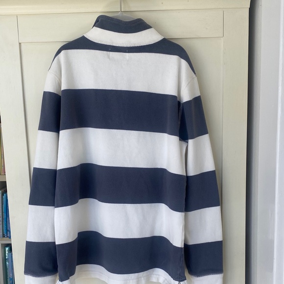 Boy's Crewcuts 1/2 Zip Top Cream/Grey, size 12 - Picture 3 of 3